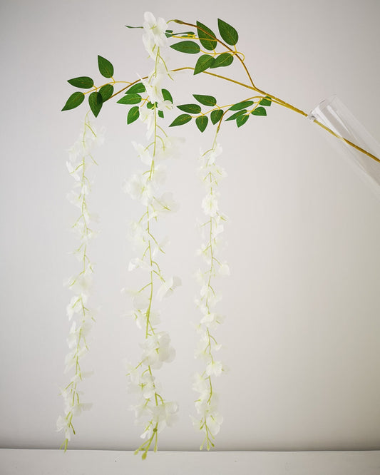 DOCENA - RAMA WISTERIA BLANCA