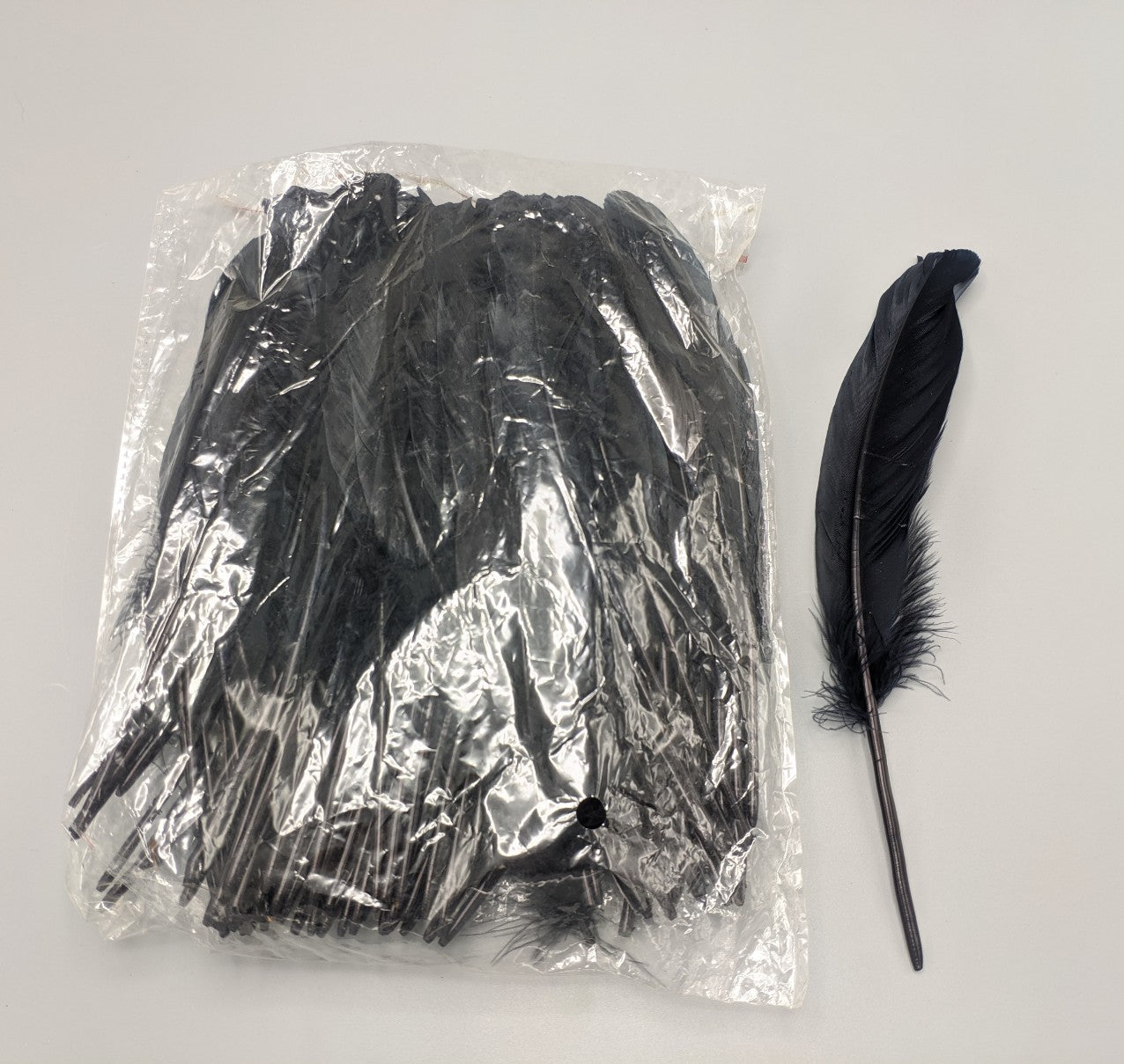 BOLSA X 100 PLUMAS DECORATIVAS - 24cm