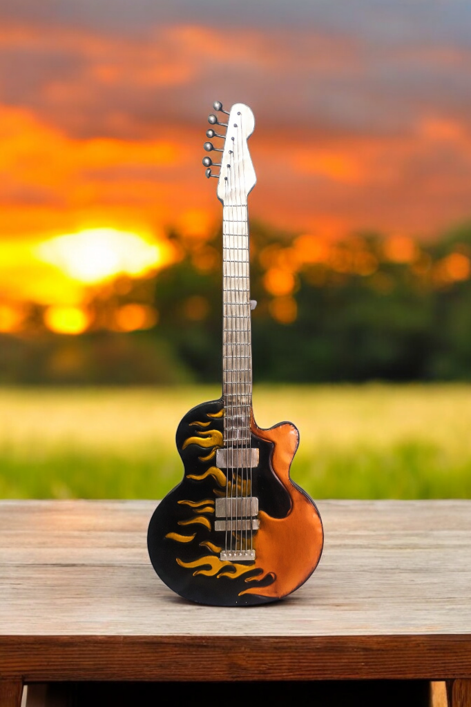 APLIQUE EN METAL GUITARRA