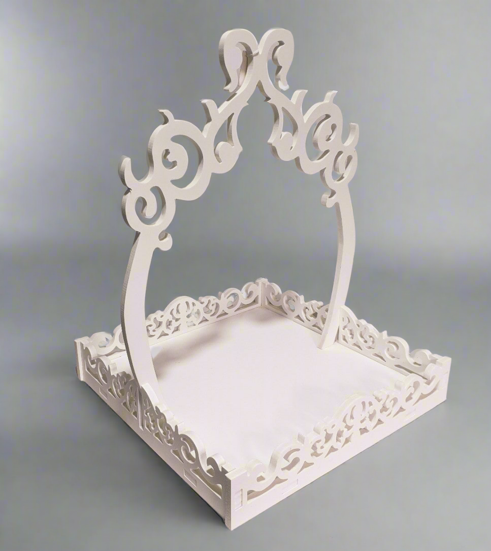 BASE CUADRADA CON ARCO - PVC