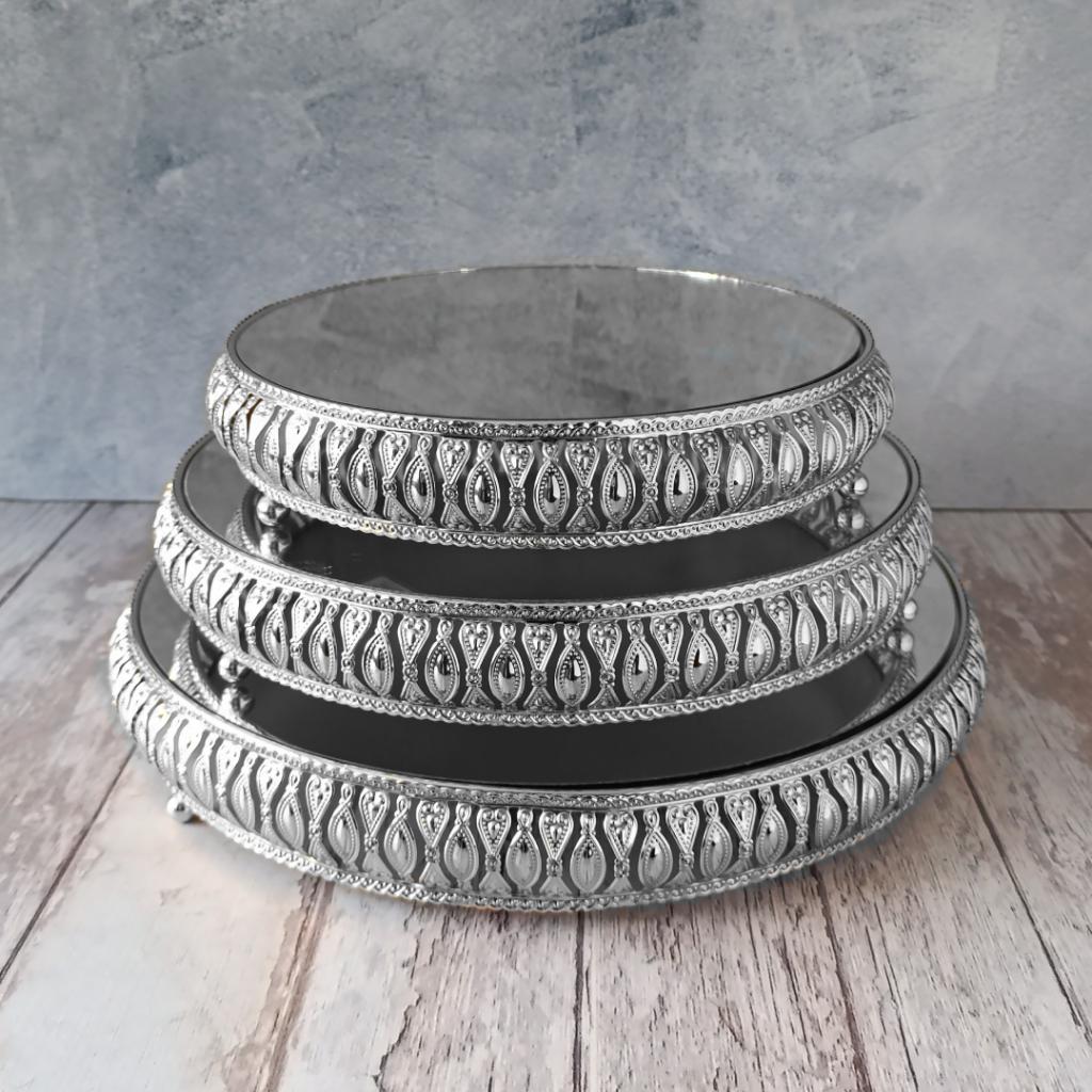 SET X 3 TORTERAS PLATEADAS DEA