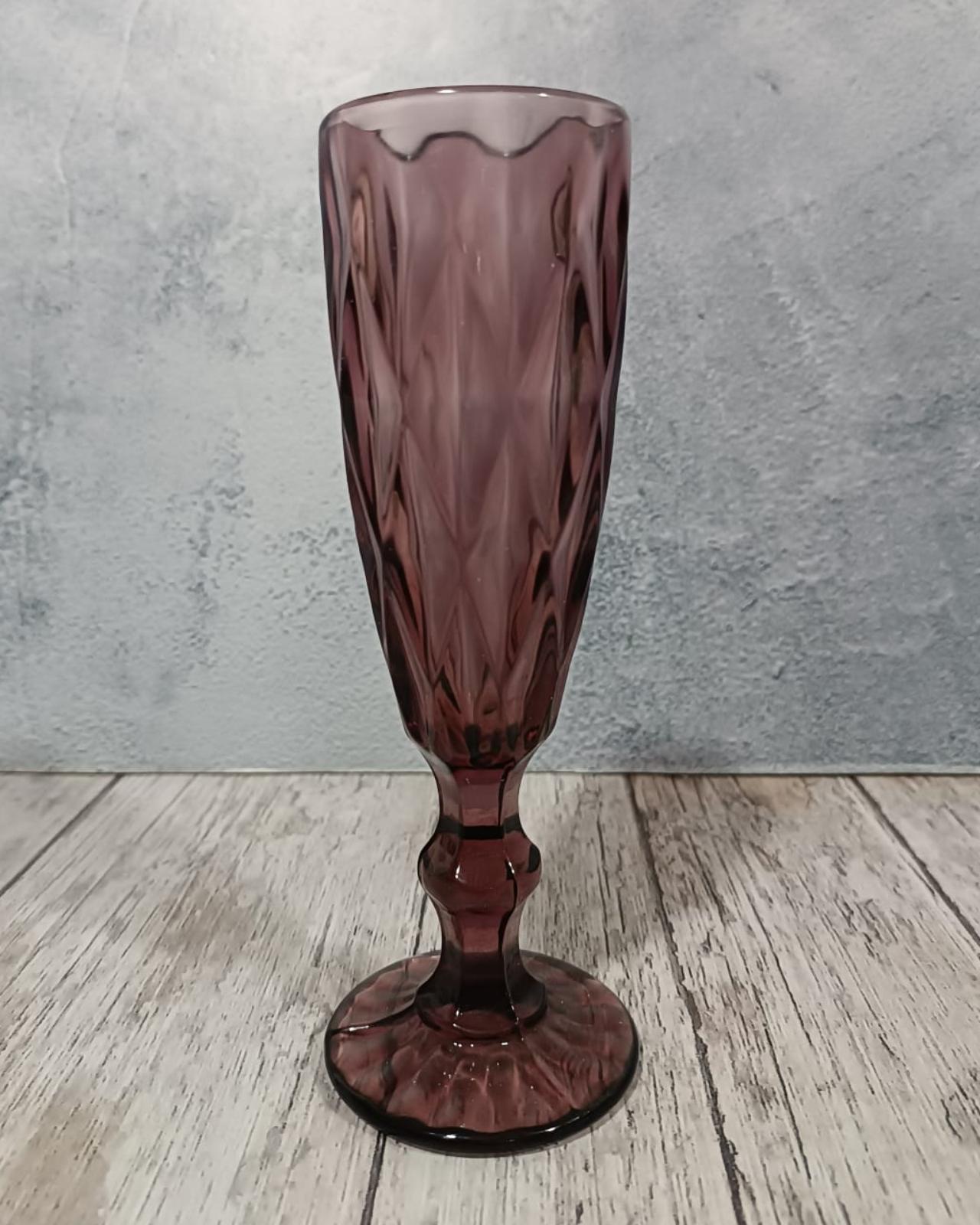 SET X 6 COPAS CHAMPAÑA / MORADA