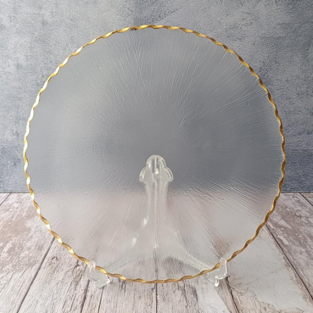 PLATO BASE CLEAR - en VIDRIO