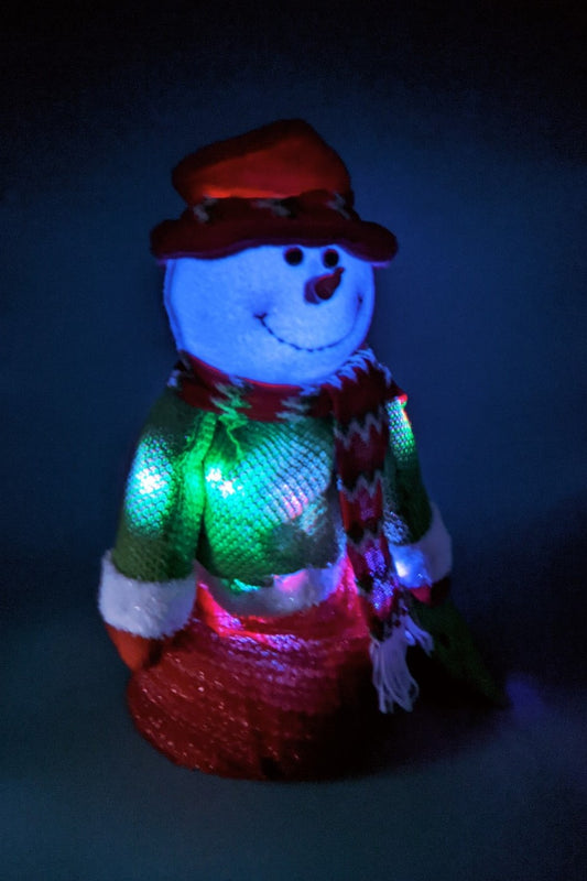 MUÑECO LED - HOMBRE DE NIEVE