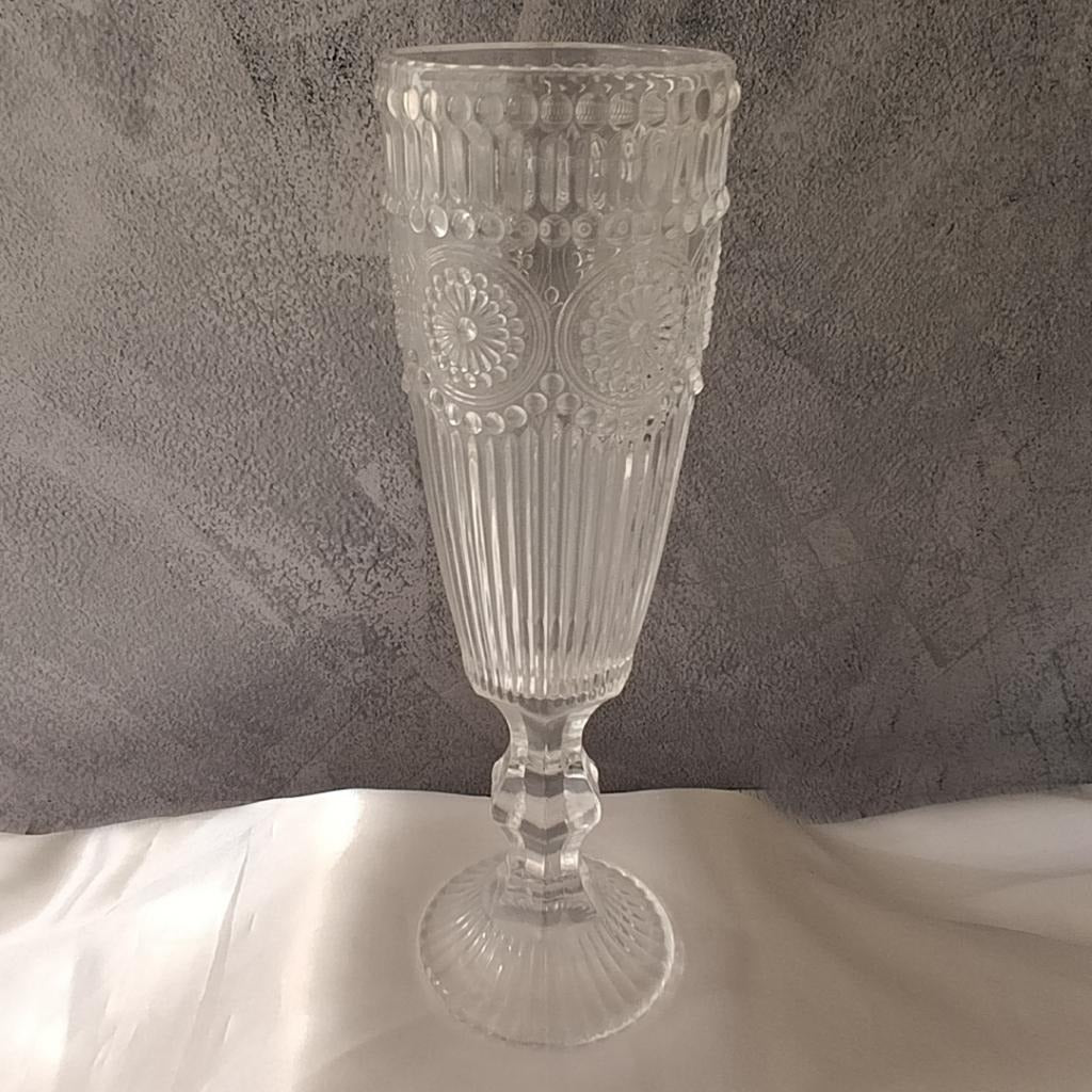 SET X 6 COPAS DE CHAMPAÑA / TRANSPARENTE