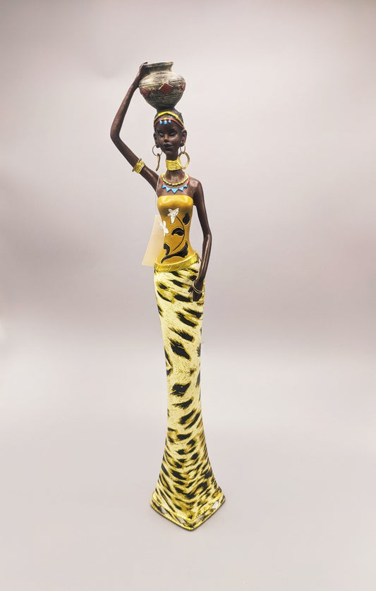 FIGURA MUJER ABORIGEN ANIMAL PRINT