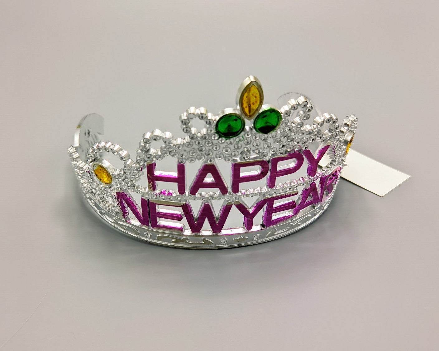 Corona Plateada Happy New Year - set x 12