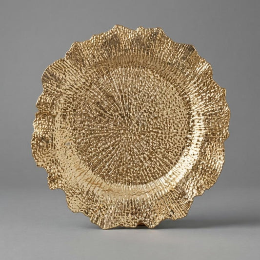 PLATO BASE DORADO - PVC