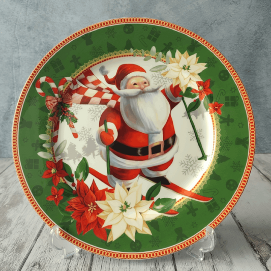 PLATO NAVIDEÑO PORCELANA - 23cm