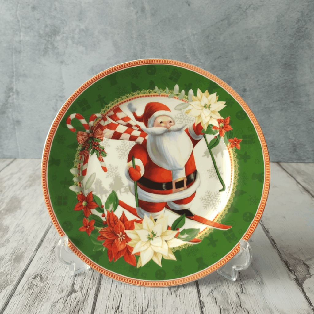 PLATO NAVIDEÑO PORCELANA - 21cm