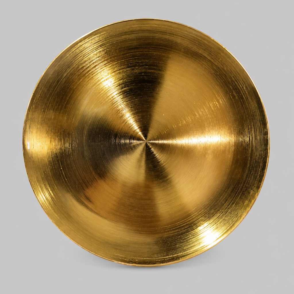 PLATO BASE DORADO - PVC
