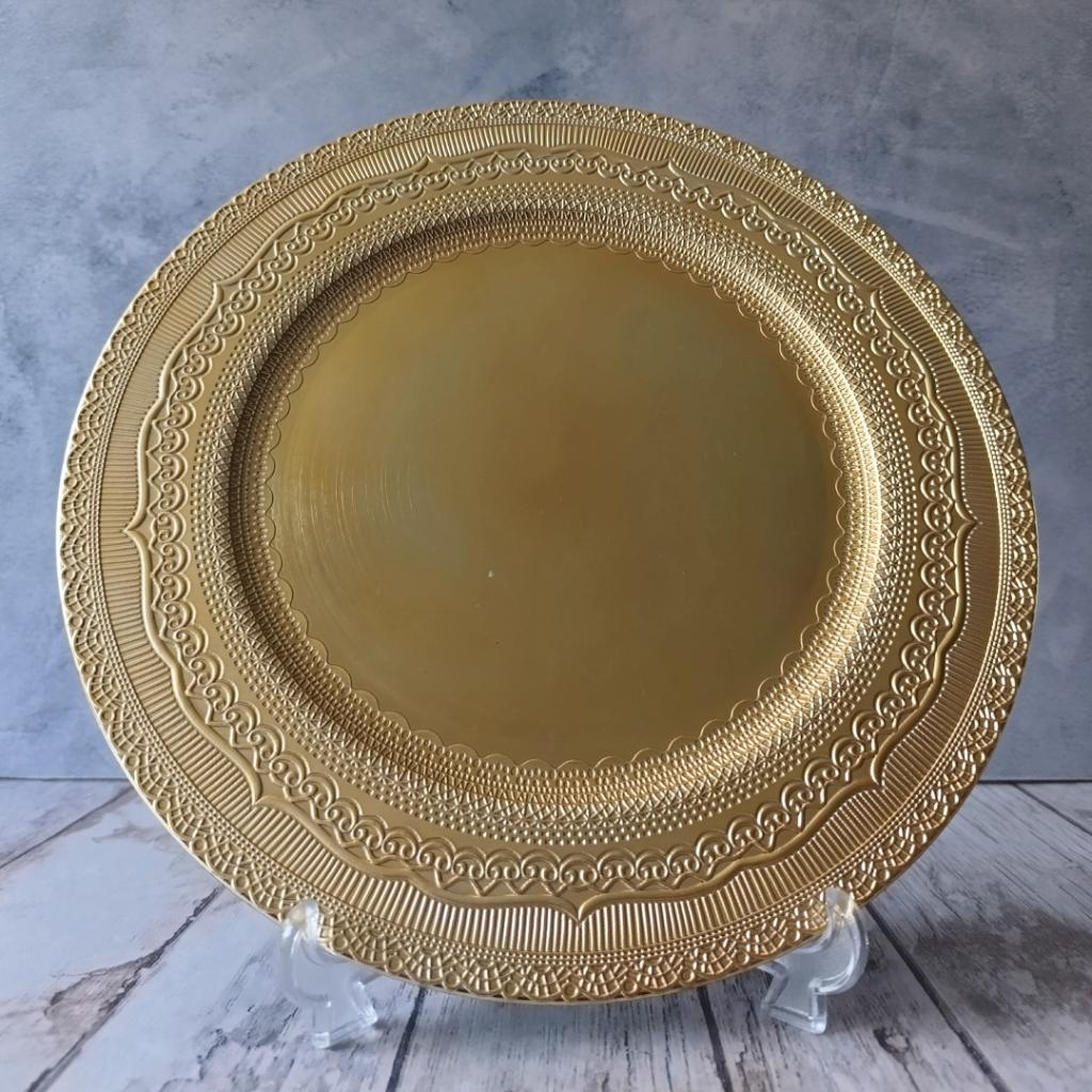 PLATO BASE DORADO VITA - PVC