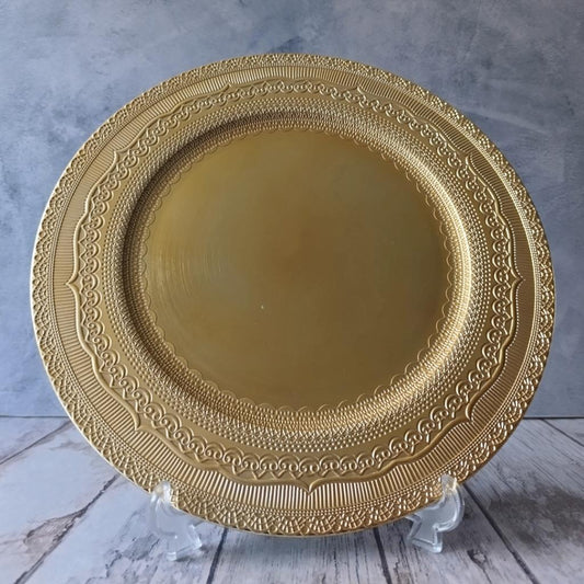 PLATO BASE DORADO VITA - PVC