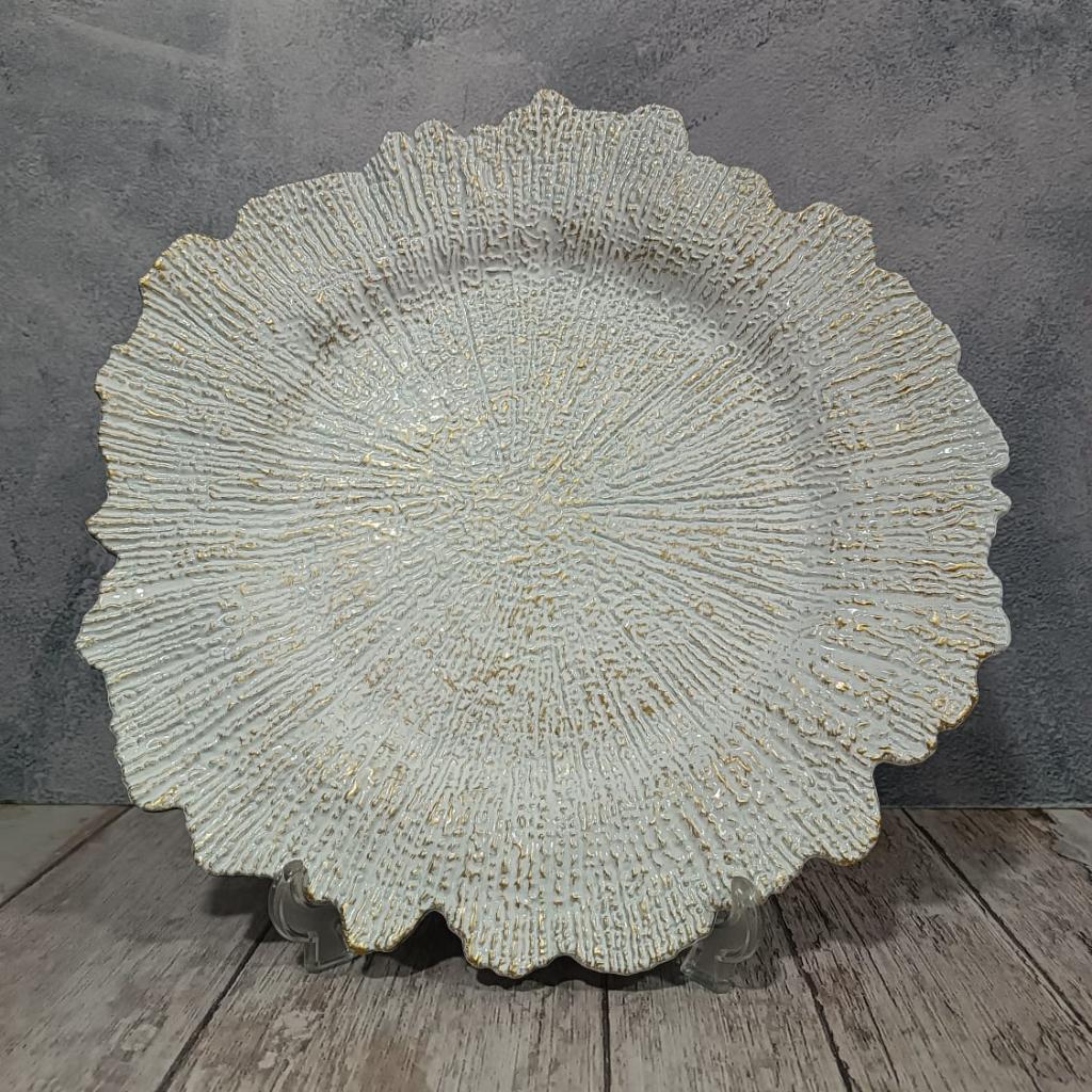 PLATO BASE BELLINI BLANCO - en PVC