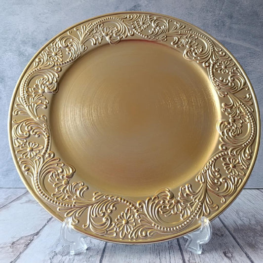 PLATO BASE DORADO L´HONOR - PVC
